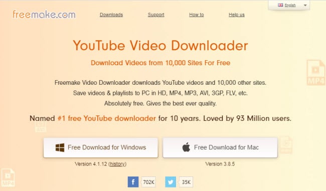 Freemake video downloader