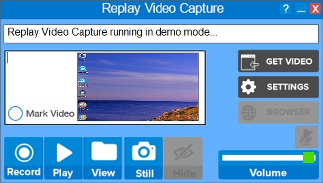 replay video capture interface