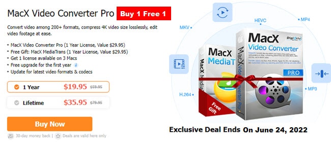 MacX video converter offer