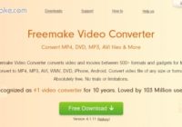 Freemake video converter screen