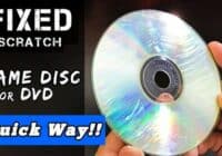 how to fix a scratched dvd