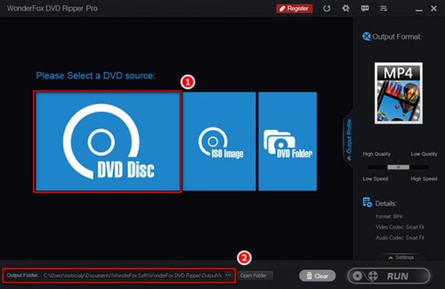Convert DVDs to PS4 step1