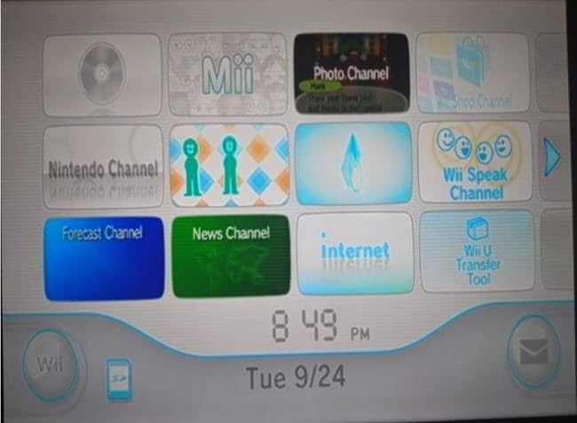 Wii screen options