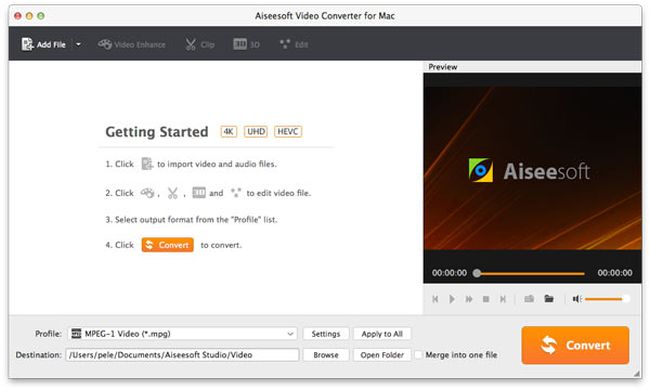Aiseesoft video converter load files