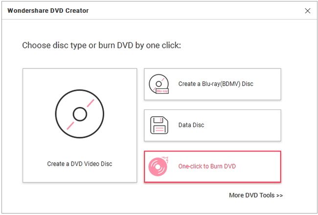 wondershare dvd creator to burn dvd
