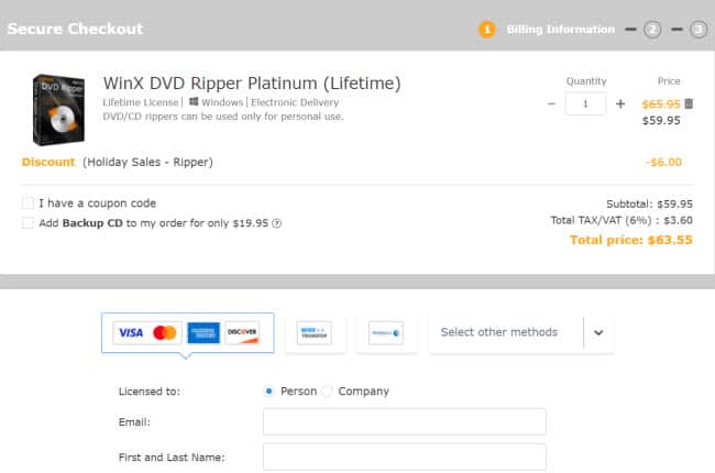 Winx dvd ripper platinum checkout