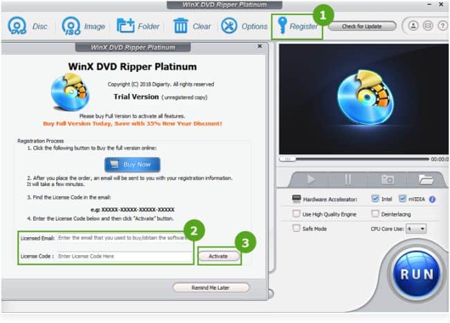 winx dvd ripper platinum register and activate