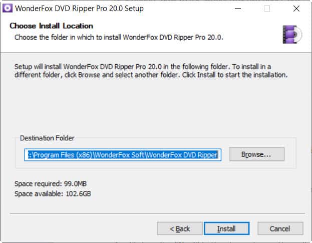 Wonderfox dvd ripper pro install location