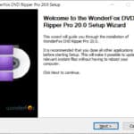Wonderfox dvd ripper pro welcome screen
