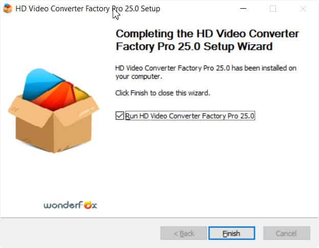 hd video converter factory pro finish installation