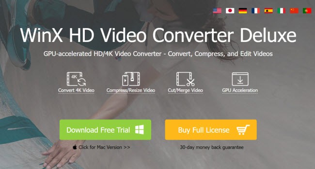 WinX hd video converter deluxe site