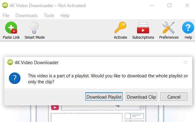 4k video downloader download playlist