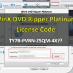 WinX dvd ripper platinum license code