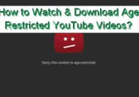 download age restricted youtube videos